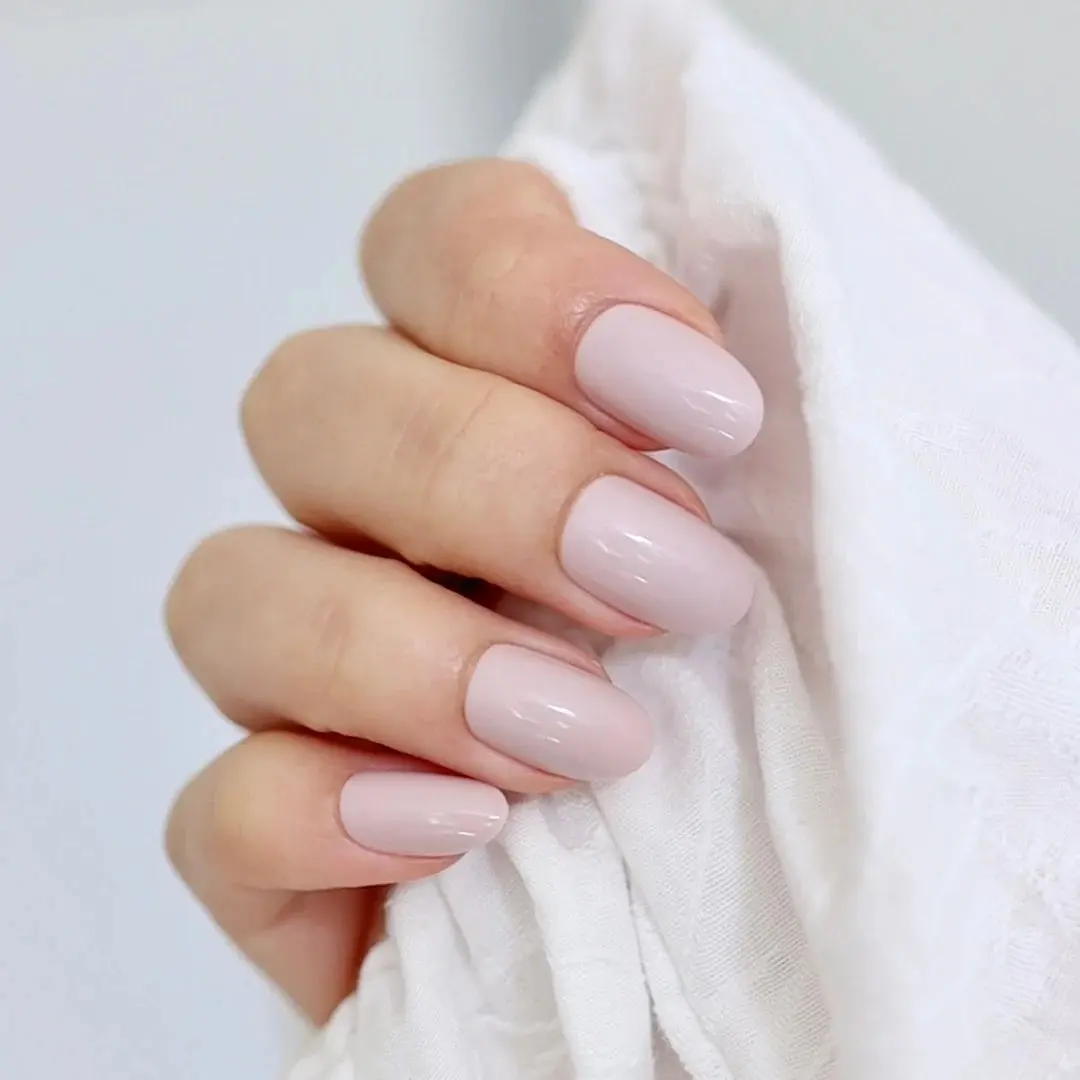 Soft Gel Press-On Nails Satin Nude - Image 2