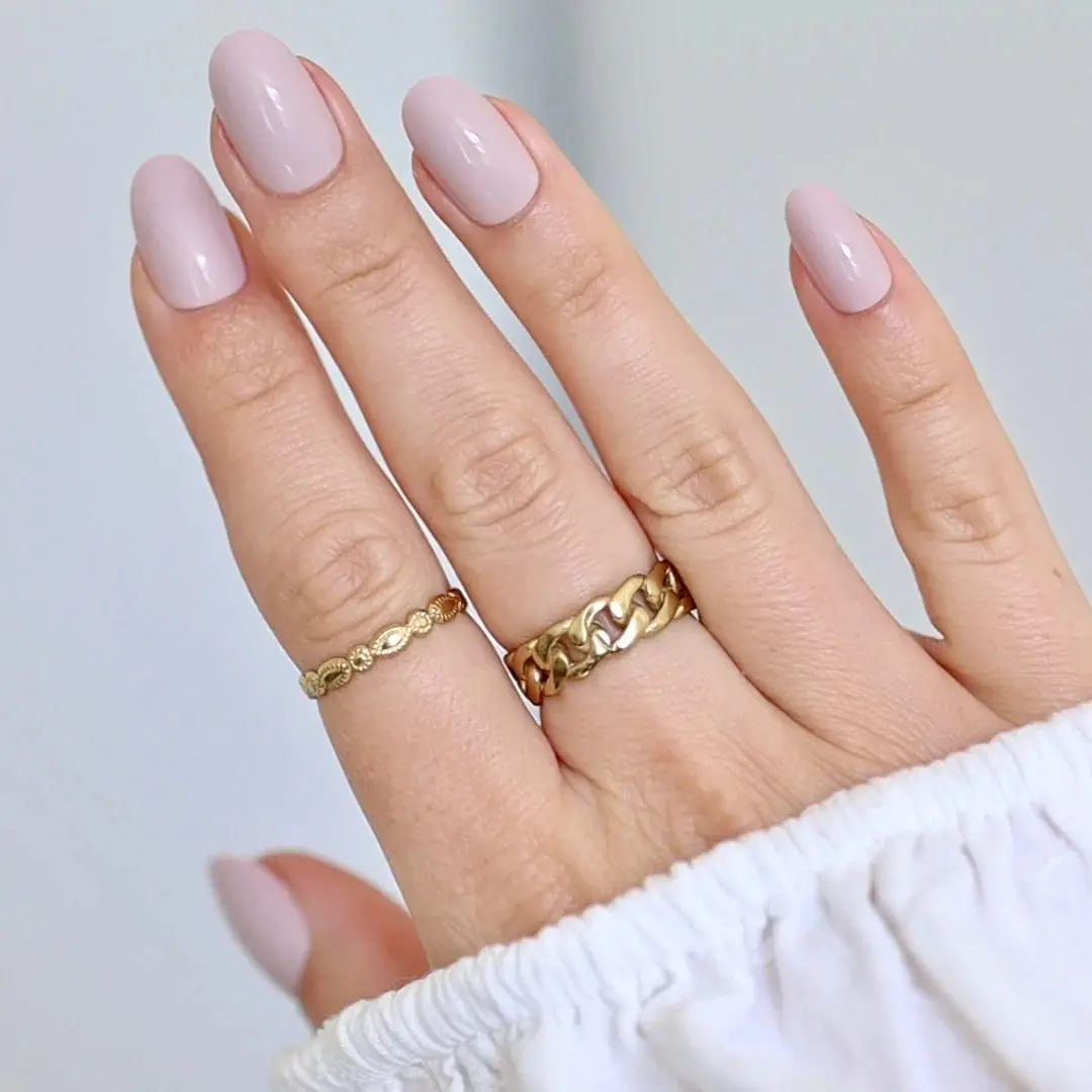 Soft Gel Press-On Nails Satin Nude - Image 3