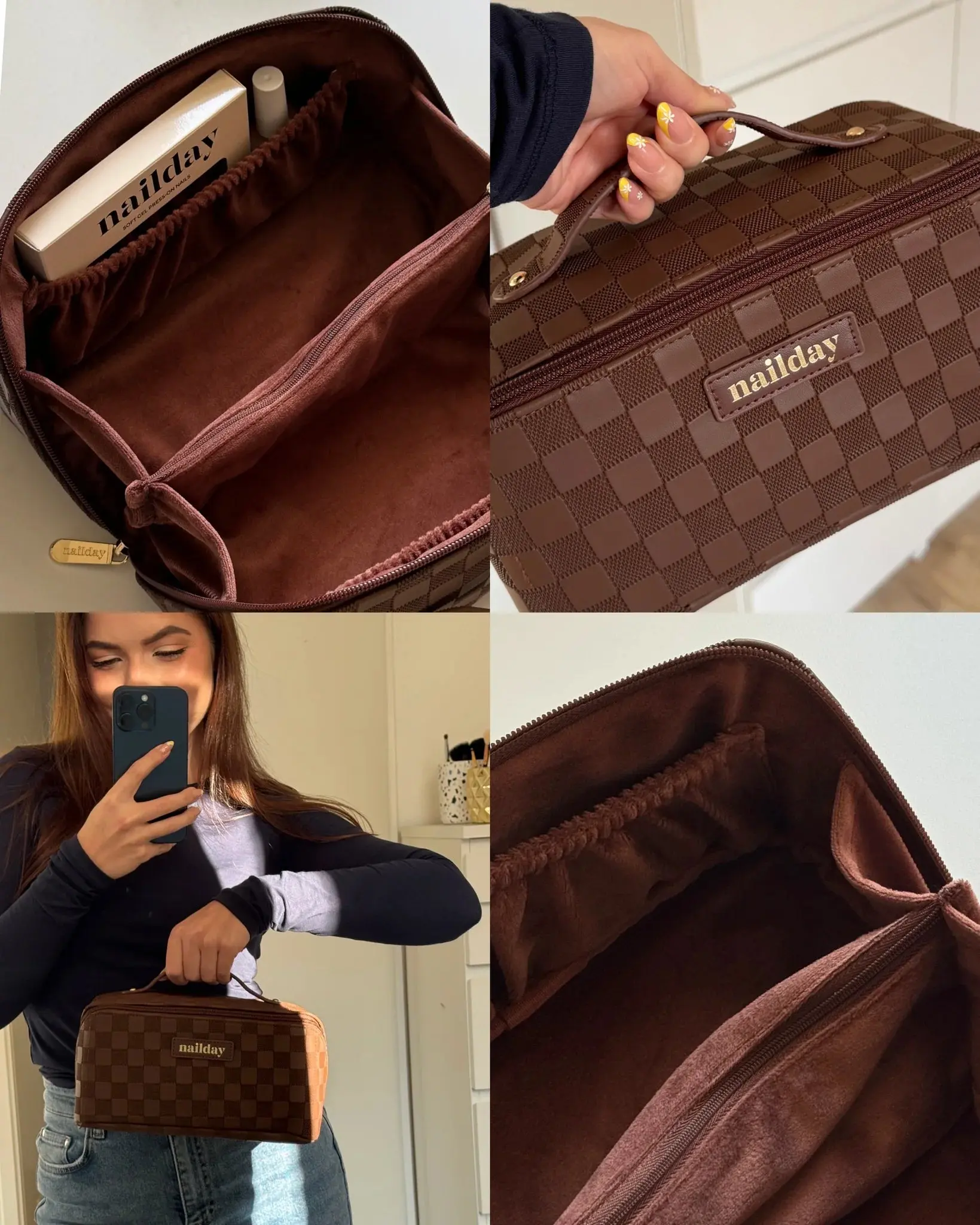 The Essentials Beauty Bag Cacao - Image 2
