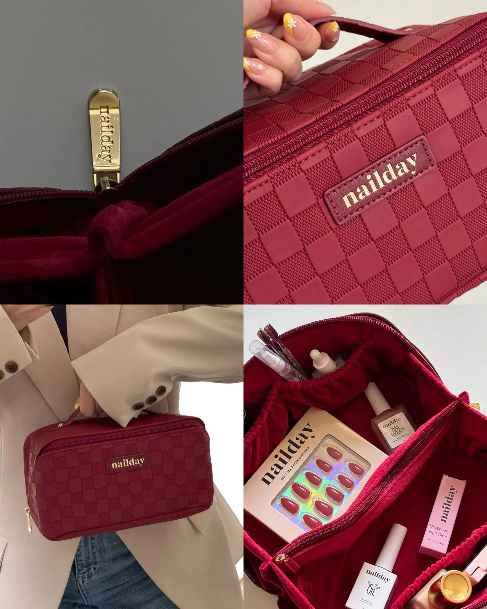 The Essentials Beauty Bag Rouge - Image 2