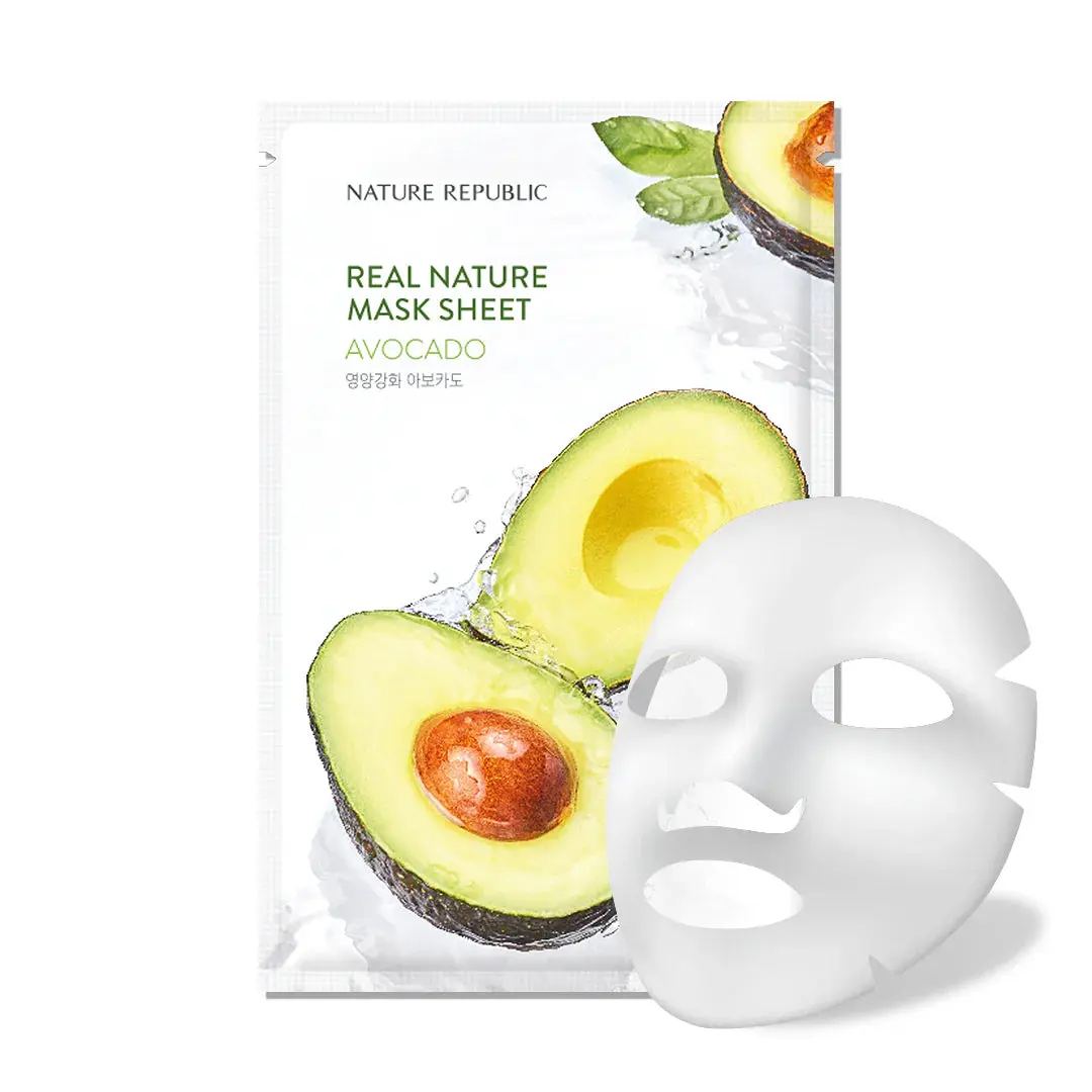 Nature Republic Real Nature Sheet Mask Avocado - Image 2