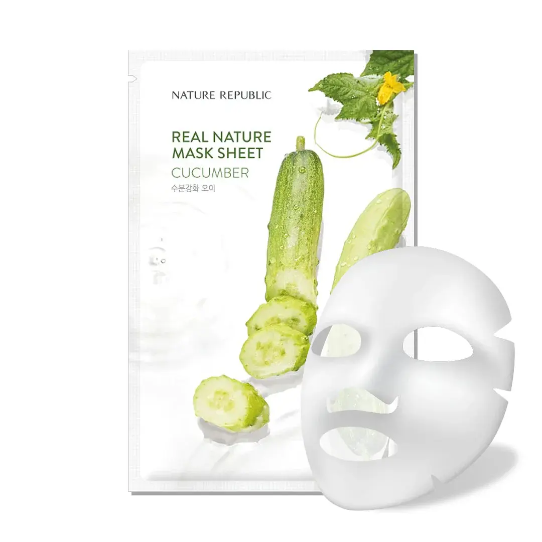 Real Nature Sheet Mask Cucumber - Image 2