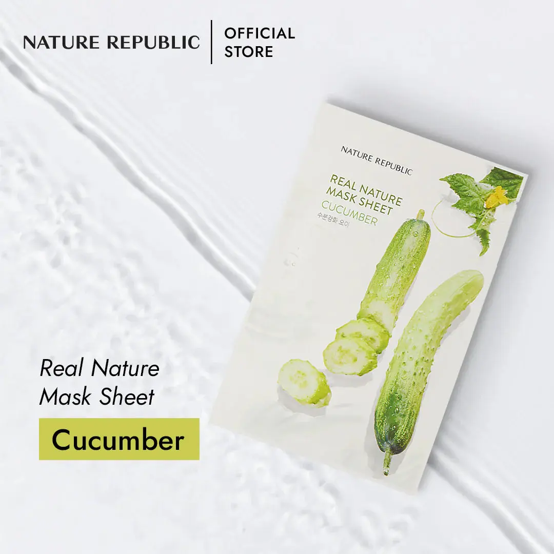 Real Nature Sheet Mask Cucumber - Image 3