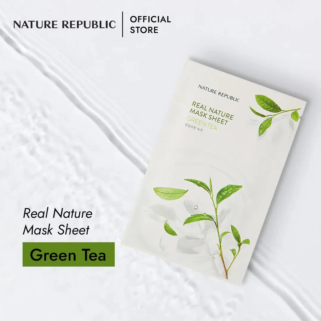 Real Nature Sheet Mask Green Tea - Image 3