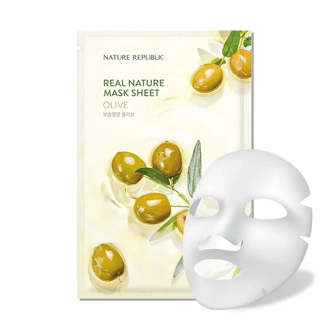 Real Nature Sheet Mask Olive - Image 2