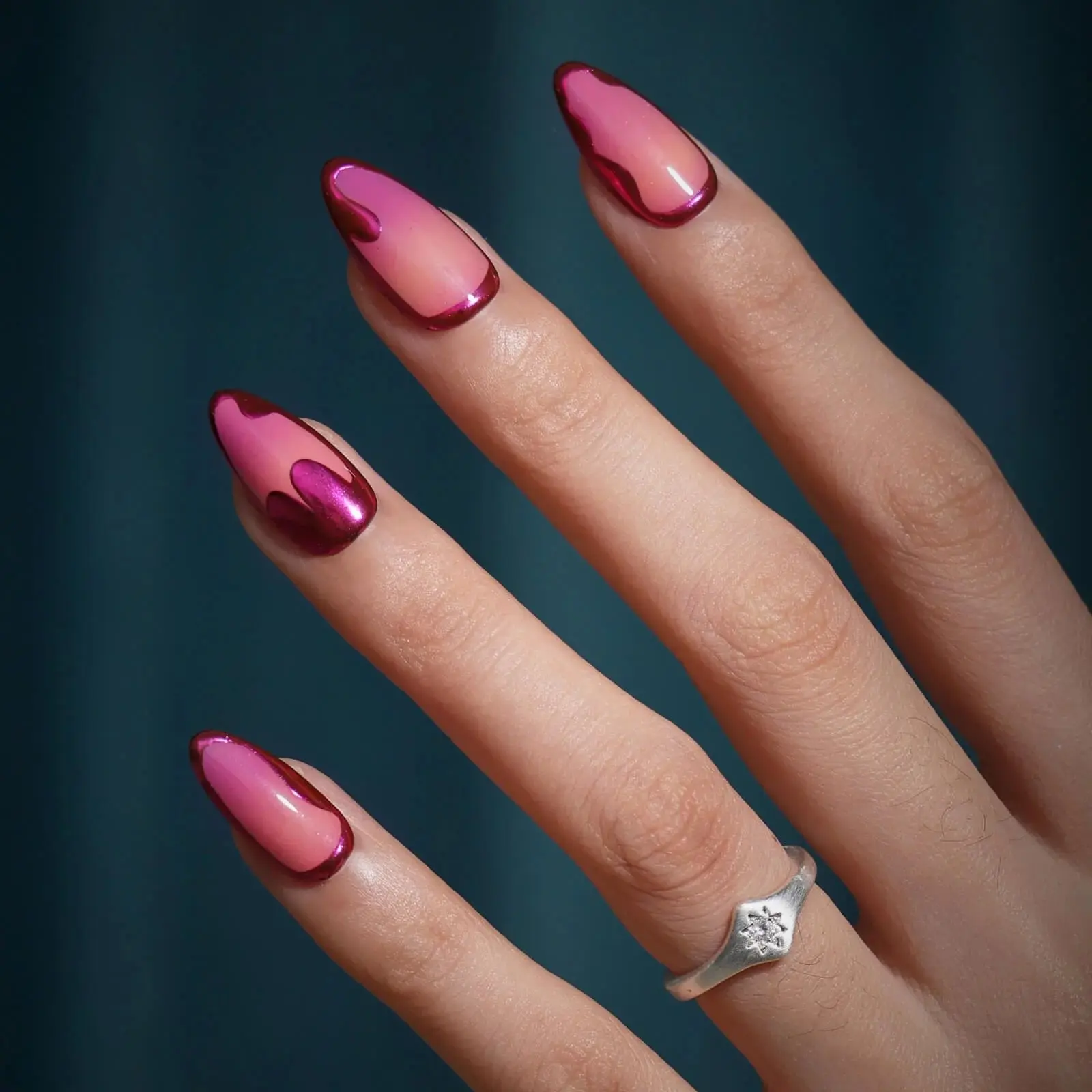 Press-On Nails Sunset Chrome - Image 2