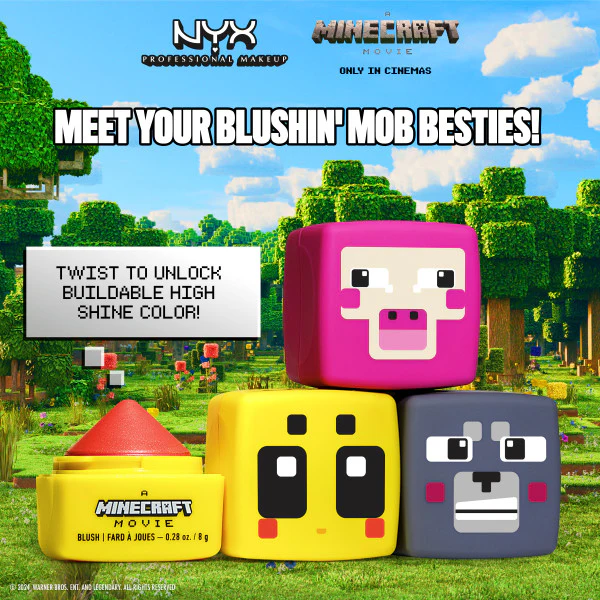 A Minecraft Movie Cheeky Mob Balms Blush Wolfin' Around - Image 3