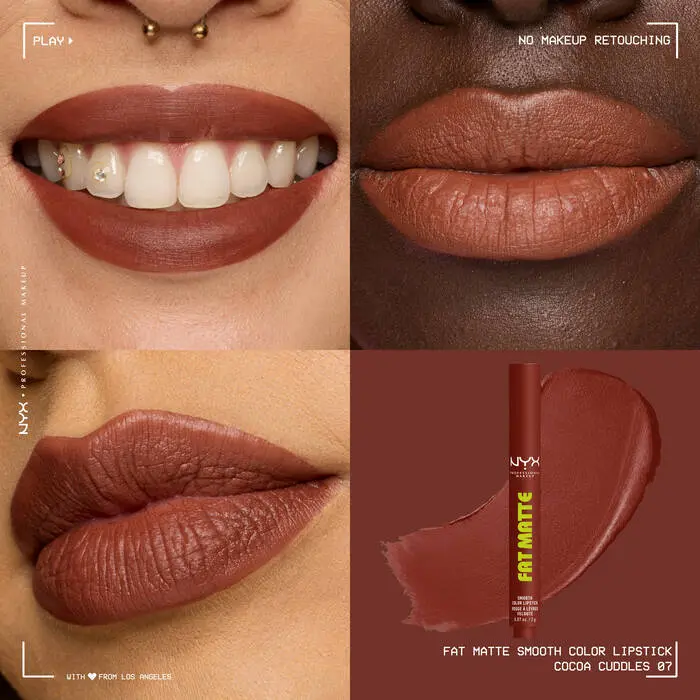 Fat Matte Smooth Color Lipstick Cocoa Cuddles - Image 2