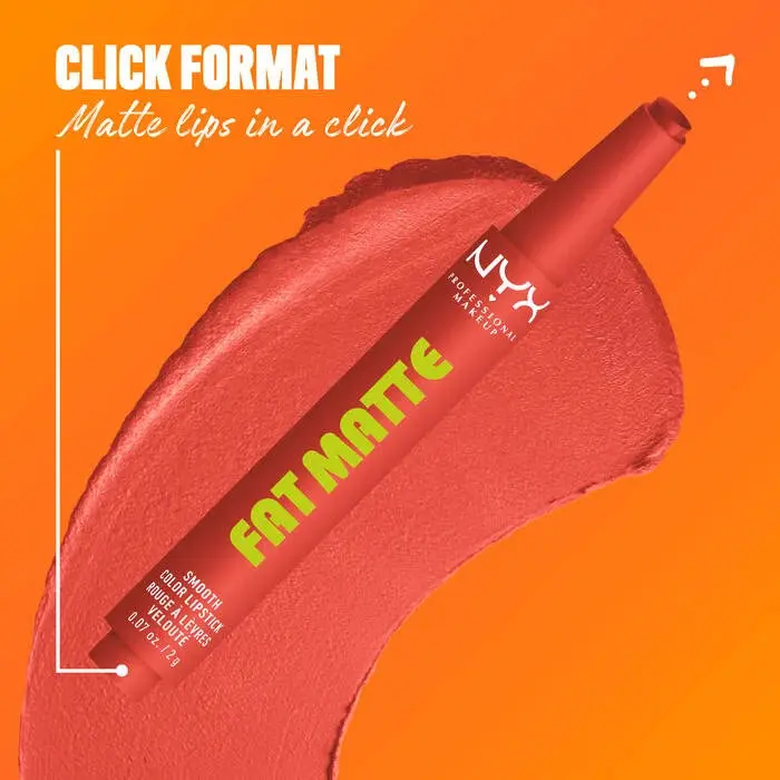 Fat Matte Smooth Color Lipstick Coral Cuddlin' - Image 5