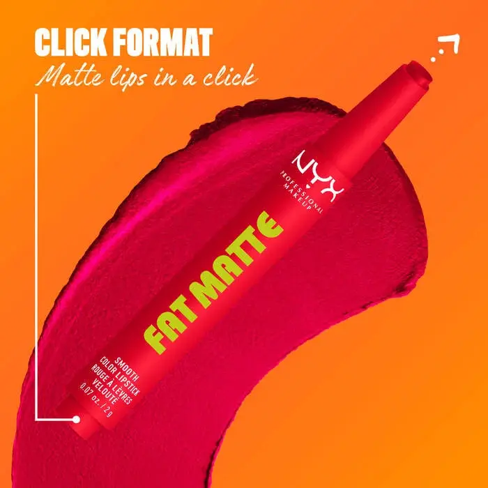 Fat Matte Smooth Color Lipstick Fuzzy Flame - Image 5