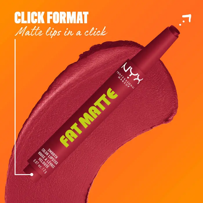 Fat Matte Smooth Color Lipstick Plushin Plum - Image 5