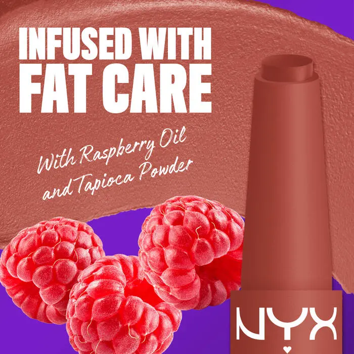 Fat Matte Smooth Color Lipstick Rose Robe - Image 3