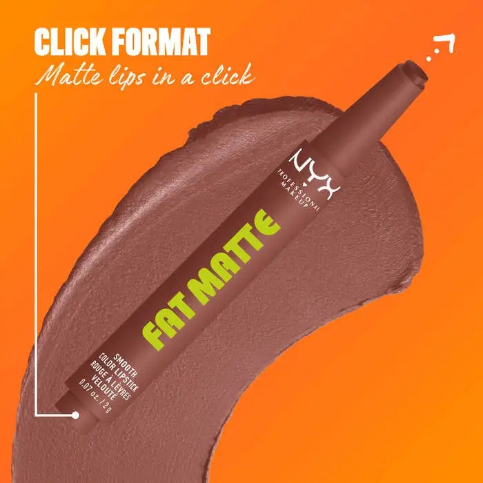 Fat Matte Smooth Color Lipstick Toasty Taupe - Image 5