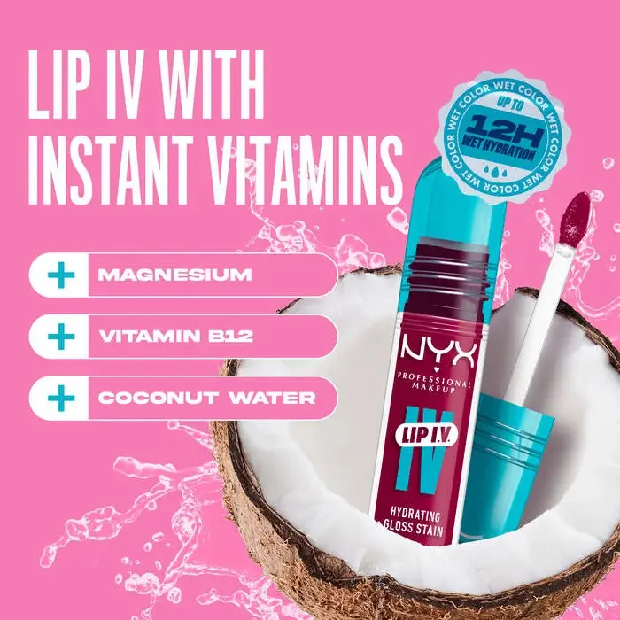 Lip IV  Hydrating Gloss Magenta Mist - Image 4