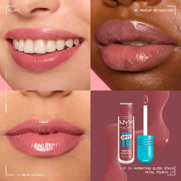 Lip IV Hydrating Gloss Petal Pourin' - Image 3