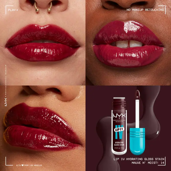 Lip IV Hydrating Lip Gloss Mauve N Moist - Image 3
