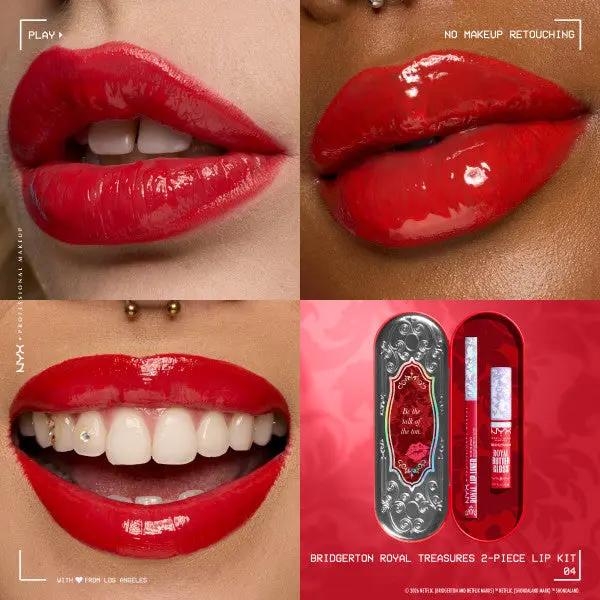x Bridgerton Royal Treasures Duo Lipkit 04 Rogue Romance + Flirt Alert - Image 3