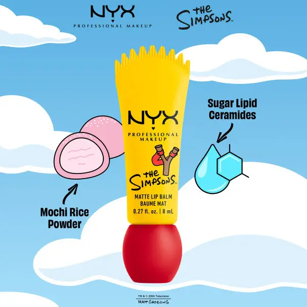 Simpson Smushy Blurred Finish Matte Lip Balm Bart Rebel Red - Image 4