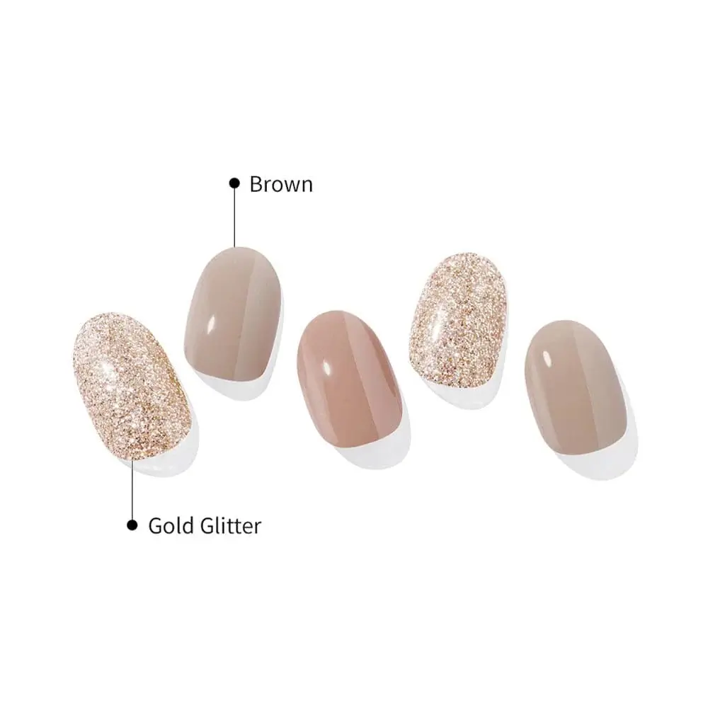 Semi Cured Gel Nail Strips N Carmel - Image 5