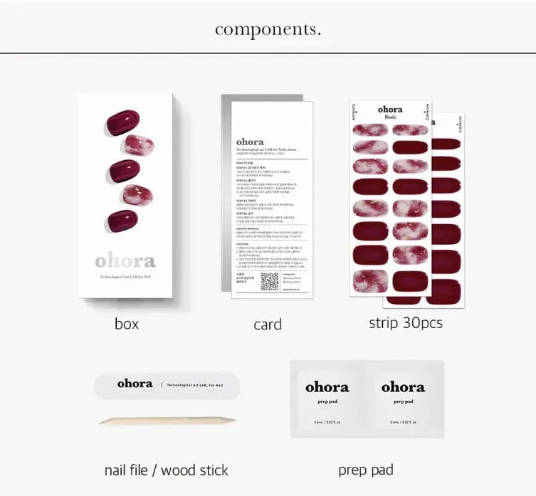 Semi Cured Gel Nail Strips N Mulberry - Image 5