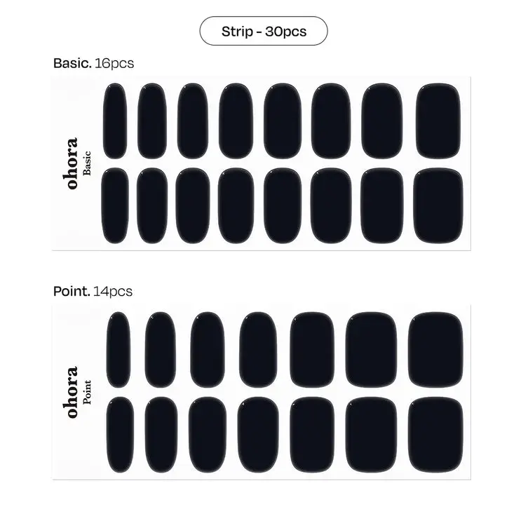 Semi Cured Gel Nail Strips N Onyx - Image 5