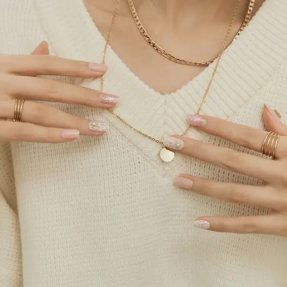 Semi Cured Gel Nail Strips N Perle De Coco - Image 2