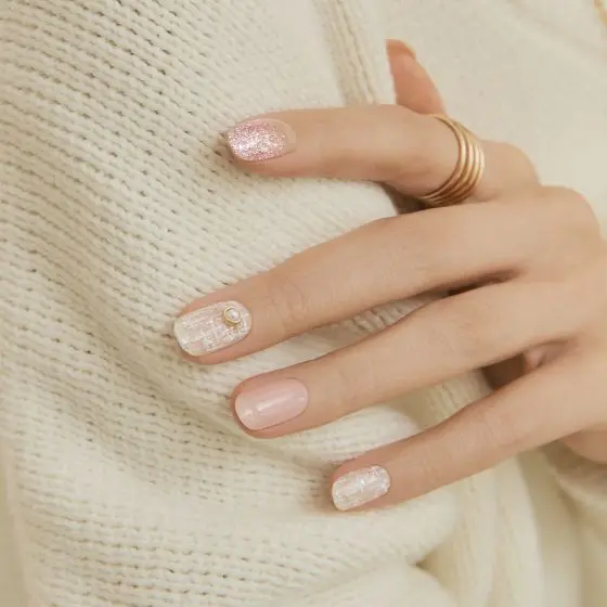 Semi Cured Gel Nail Strips N Perle De Coco - Image 4