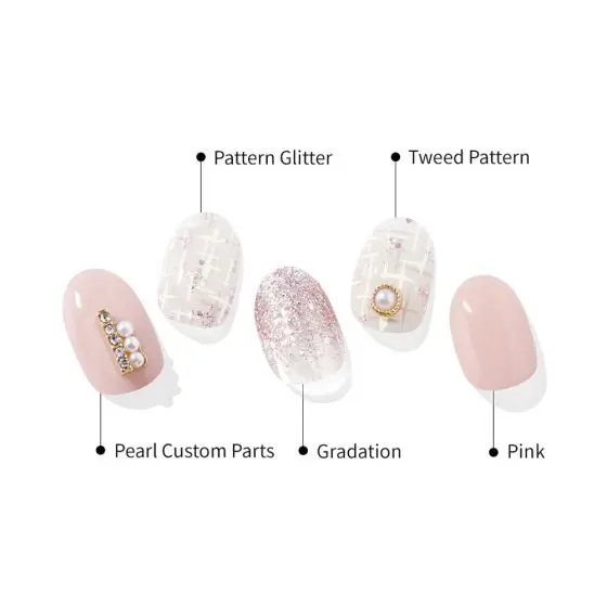Semi Cured Gel Nail Strips N Perle De Coco - Image 5