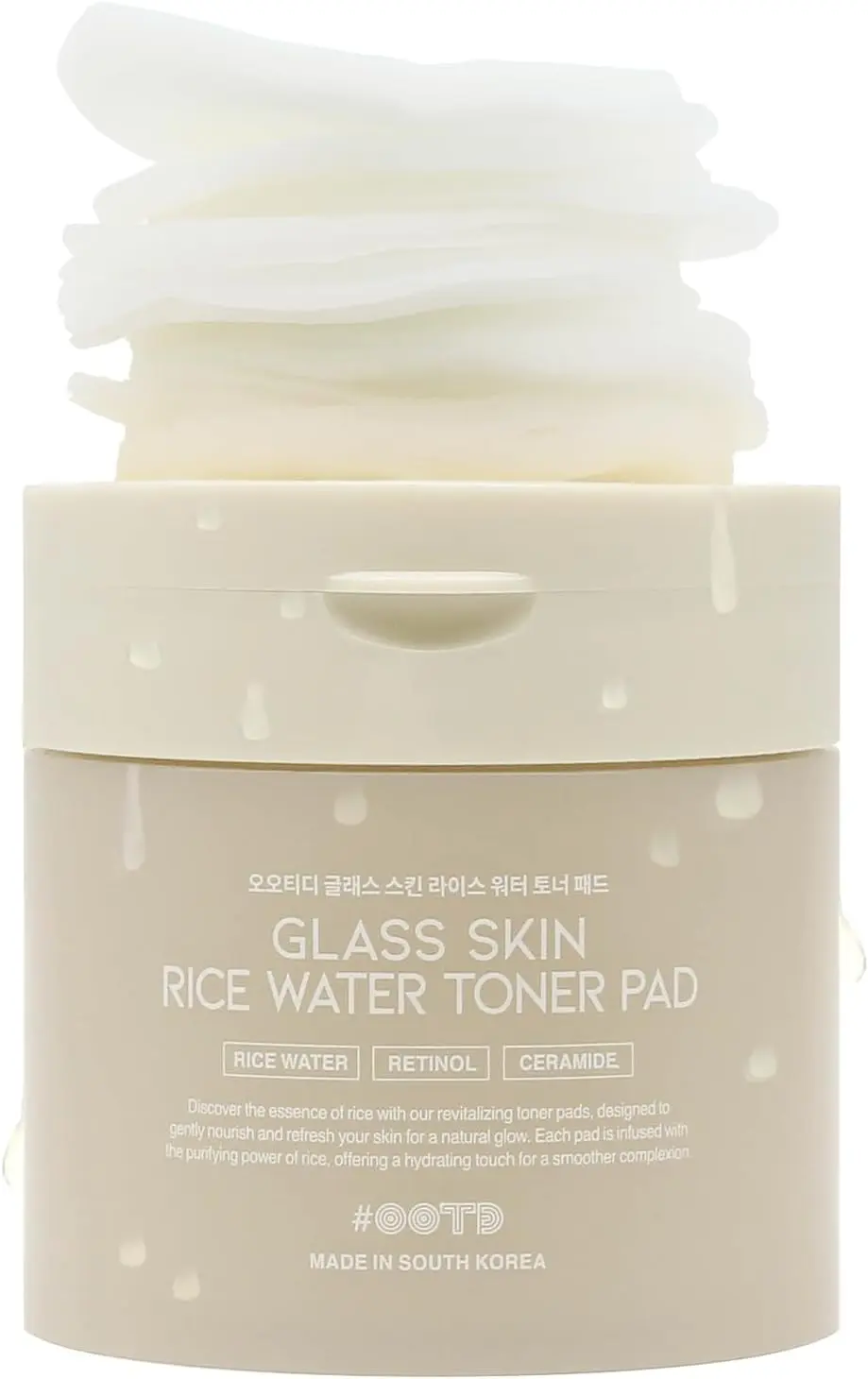 Glass Skin Rice Water Toner Pad - Image 7