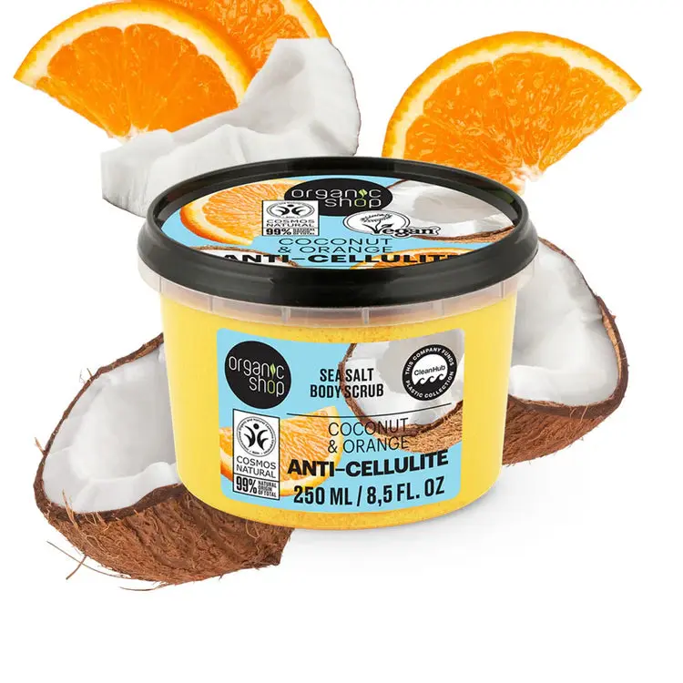 Anti-Cellulite Sea Salt Body Scrub Coconut & Orange - Image 2