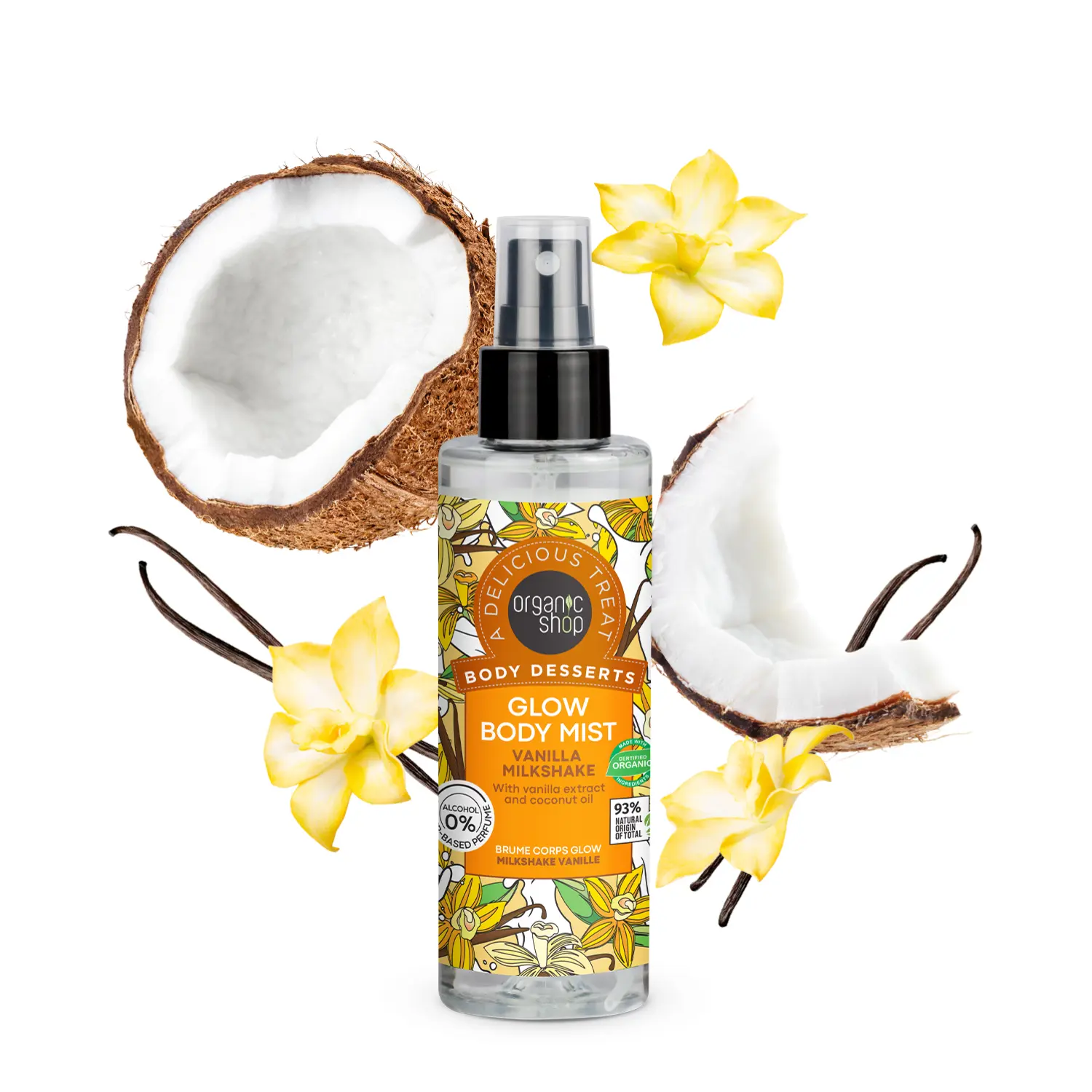 Body Desserts Glow Body Mist Vanilla Milkshake - Image 2