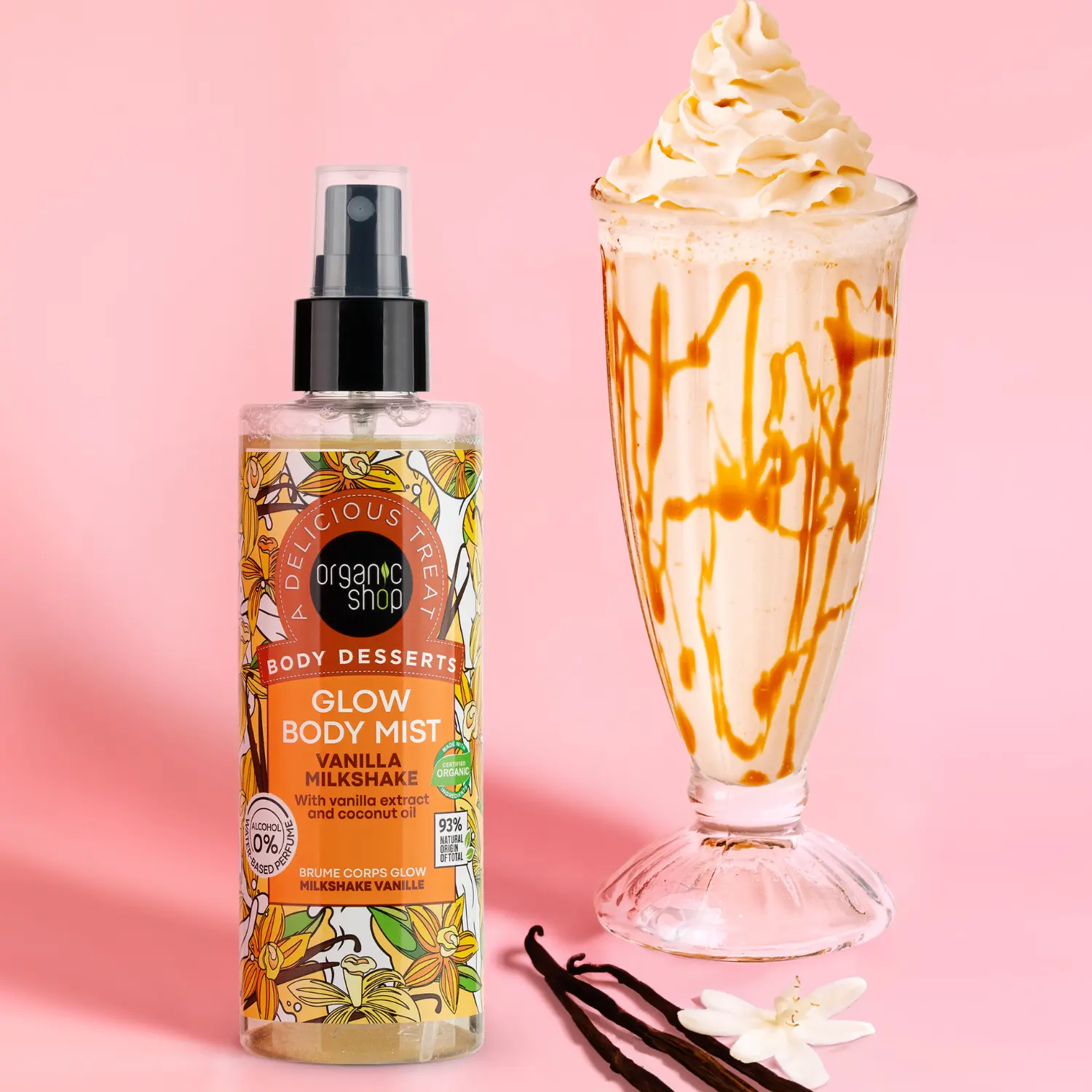 Body Desserts Glow Body Mist Vanilla Milkshake - Image 3