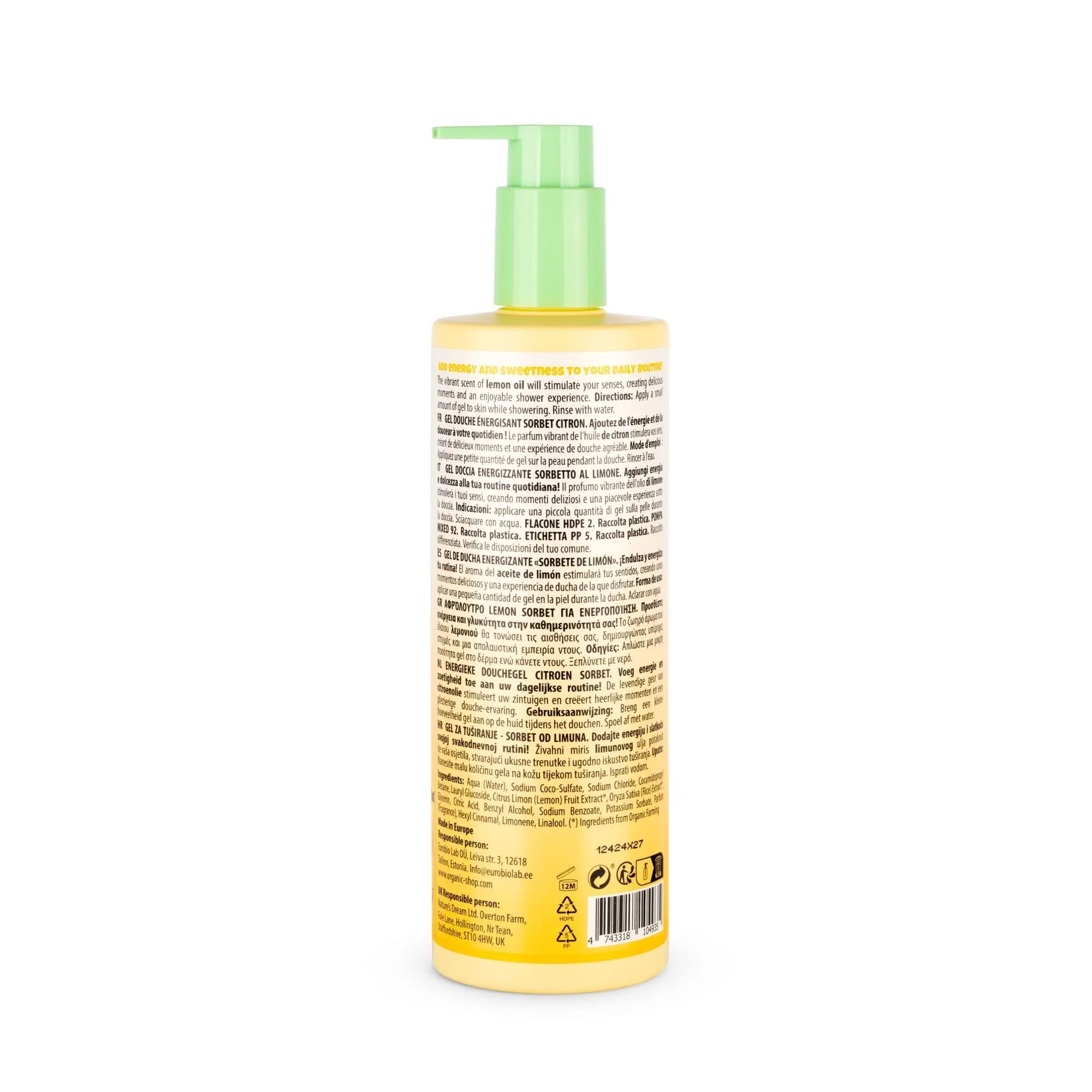 Energising Shower Gel Lemon Sorbet - Image 3