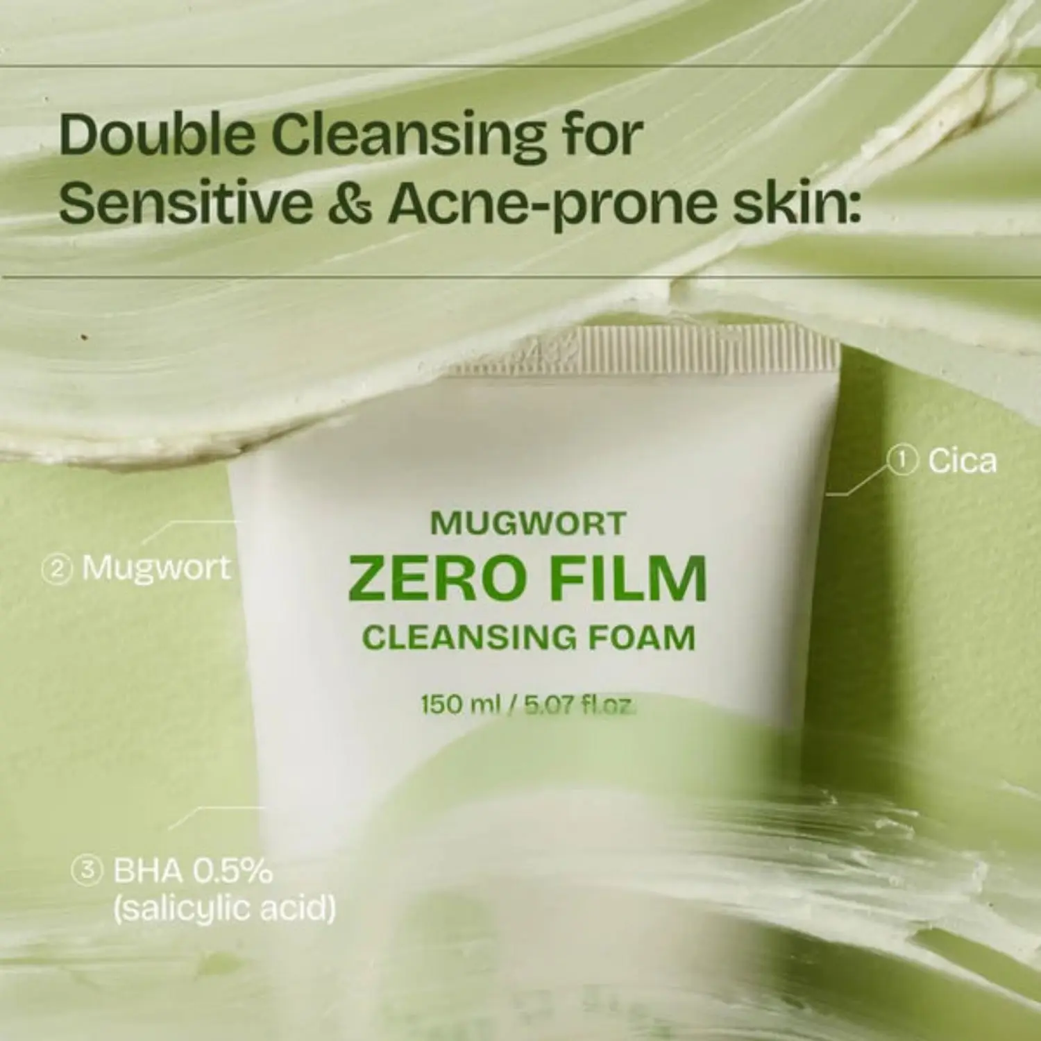 Mugwort Zero Film Cleansing Foam - Image 2