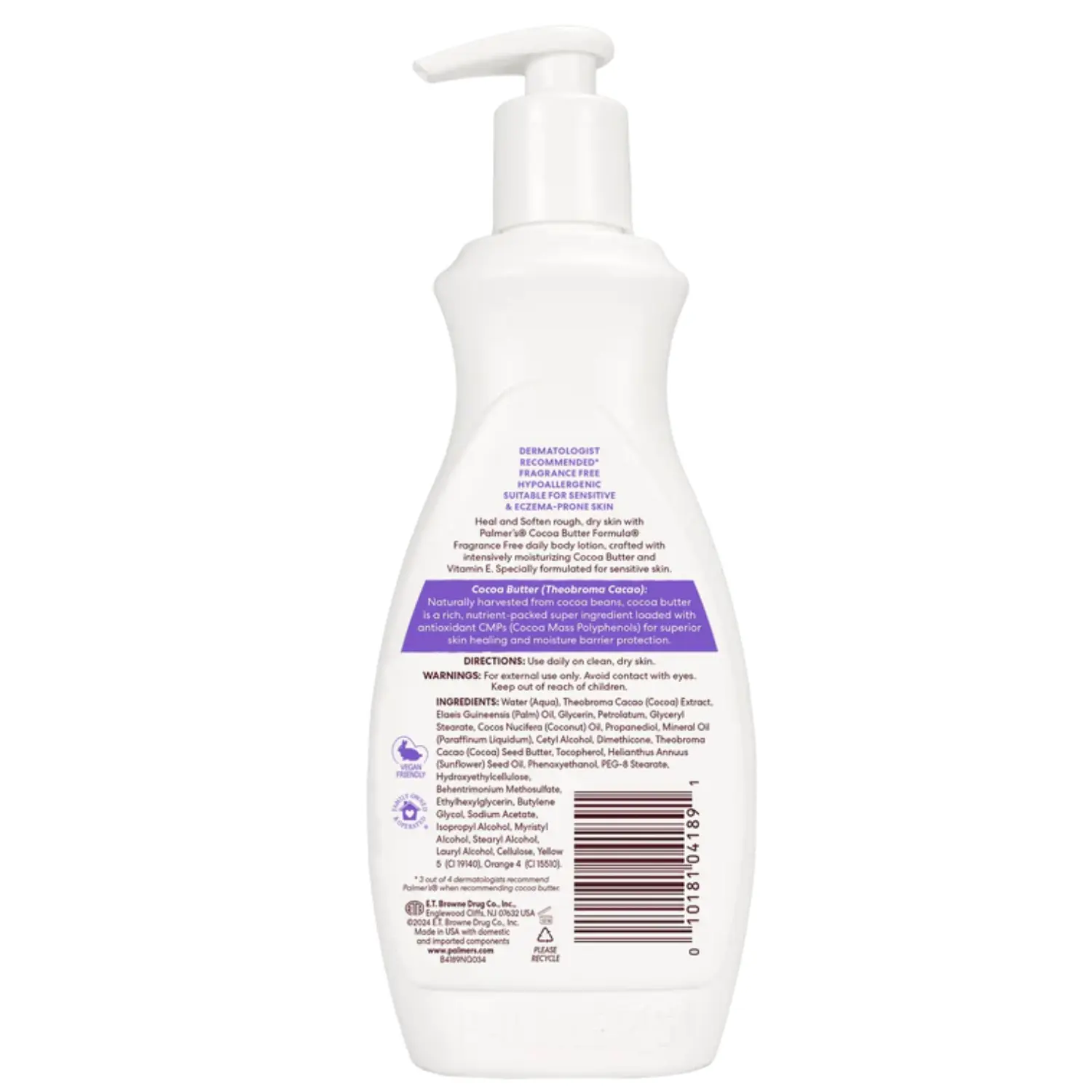 Cocoa Butter Formula Lotion Fragrance Free 400 ml - Image 4