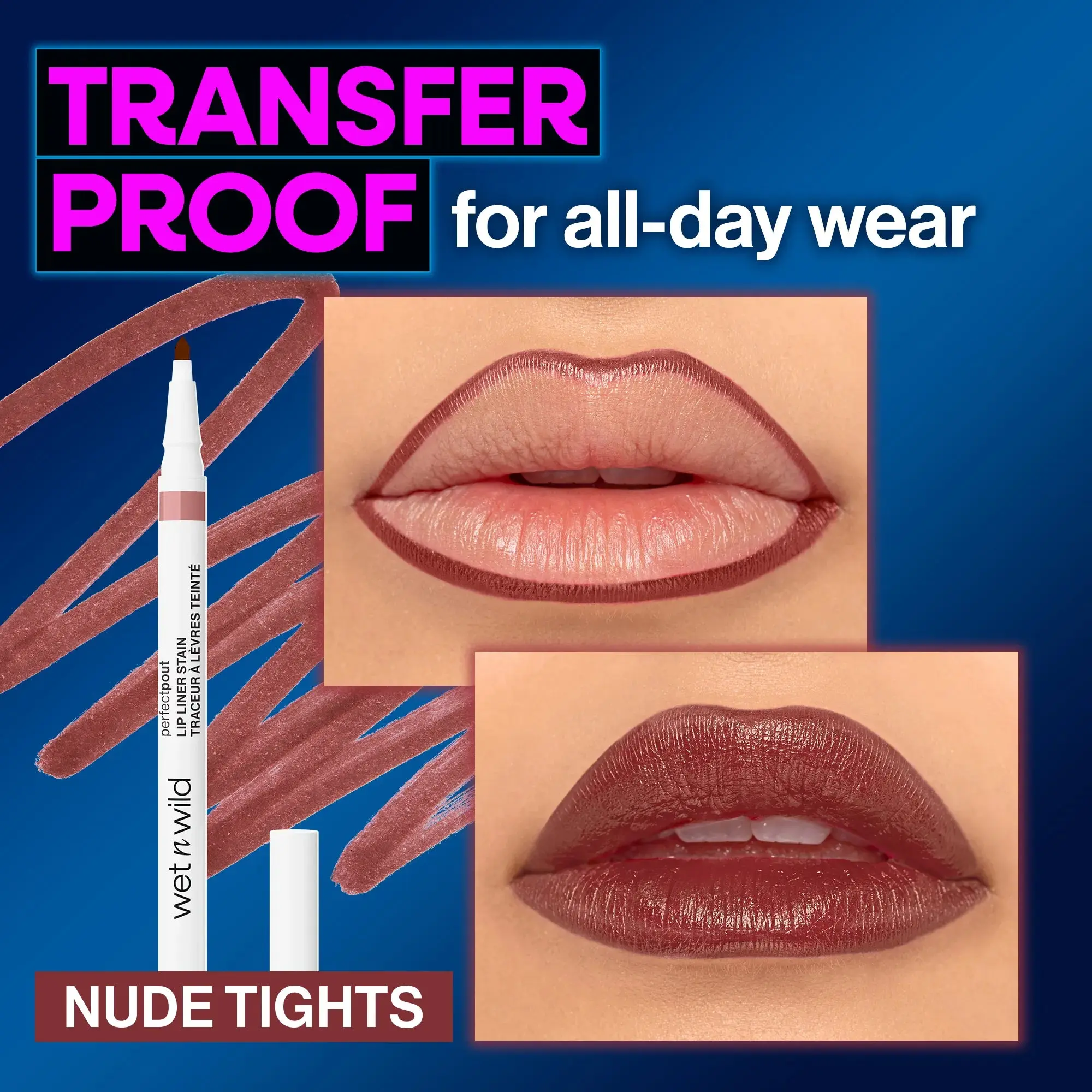 Perfect Pout Lip Liner Stain Nude Tights - Image 2