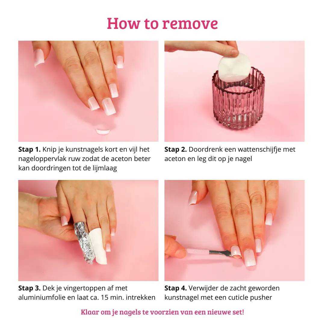Press On French Nails Metallic Pearlescent - Image 8