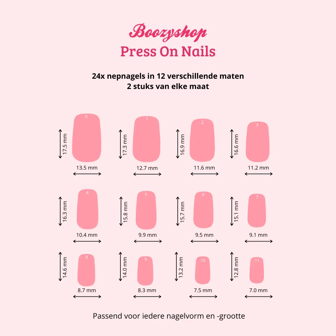 Press On French Nails White / Pink - Image 5