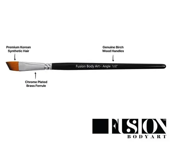 Professional Face Paint Brush 1/2 Inch Angle - Image 2