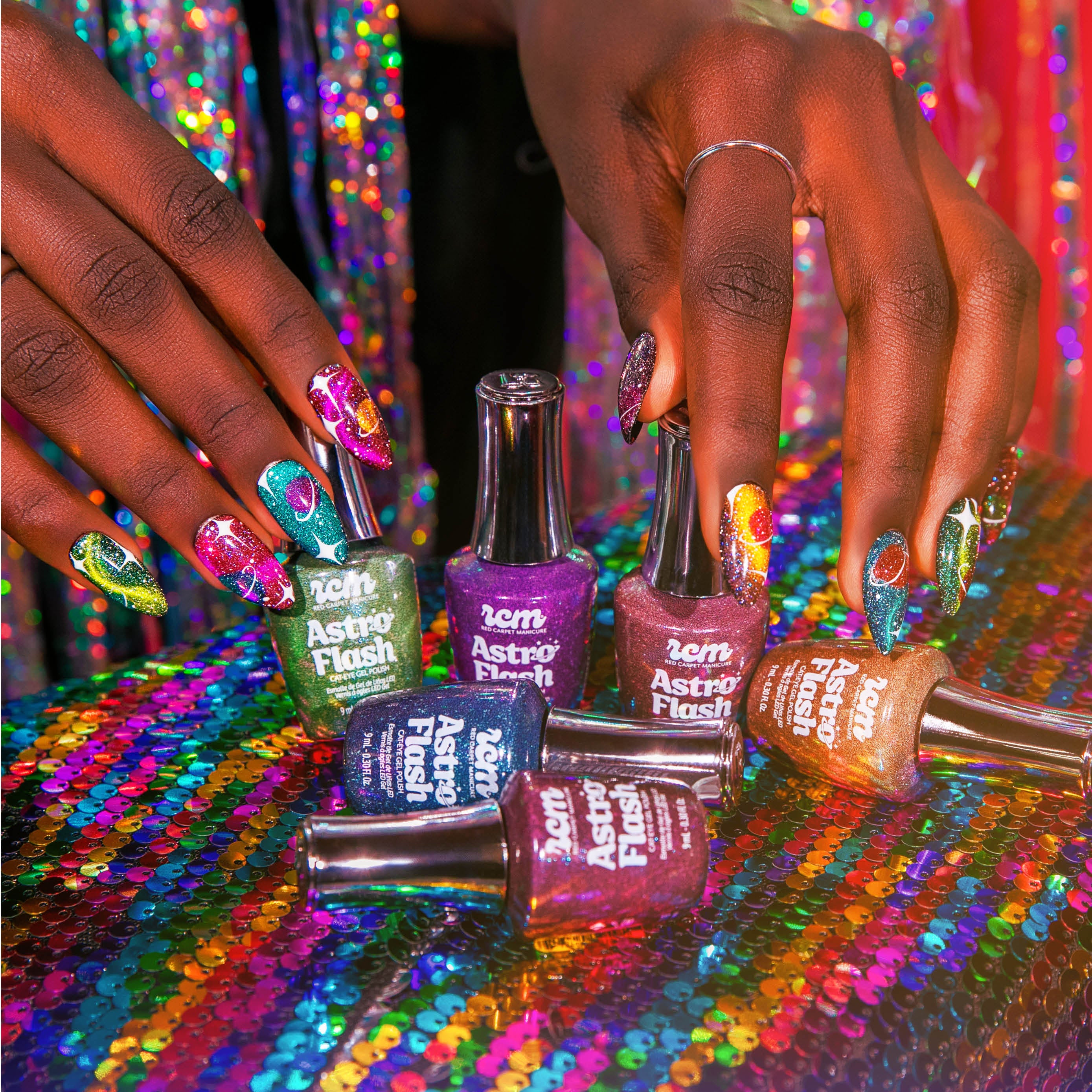 Astro Flash Cat-Eye Gel Polish Galactic Cowgirl - Image 8