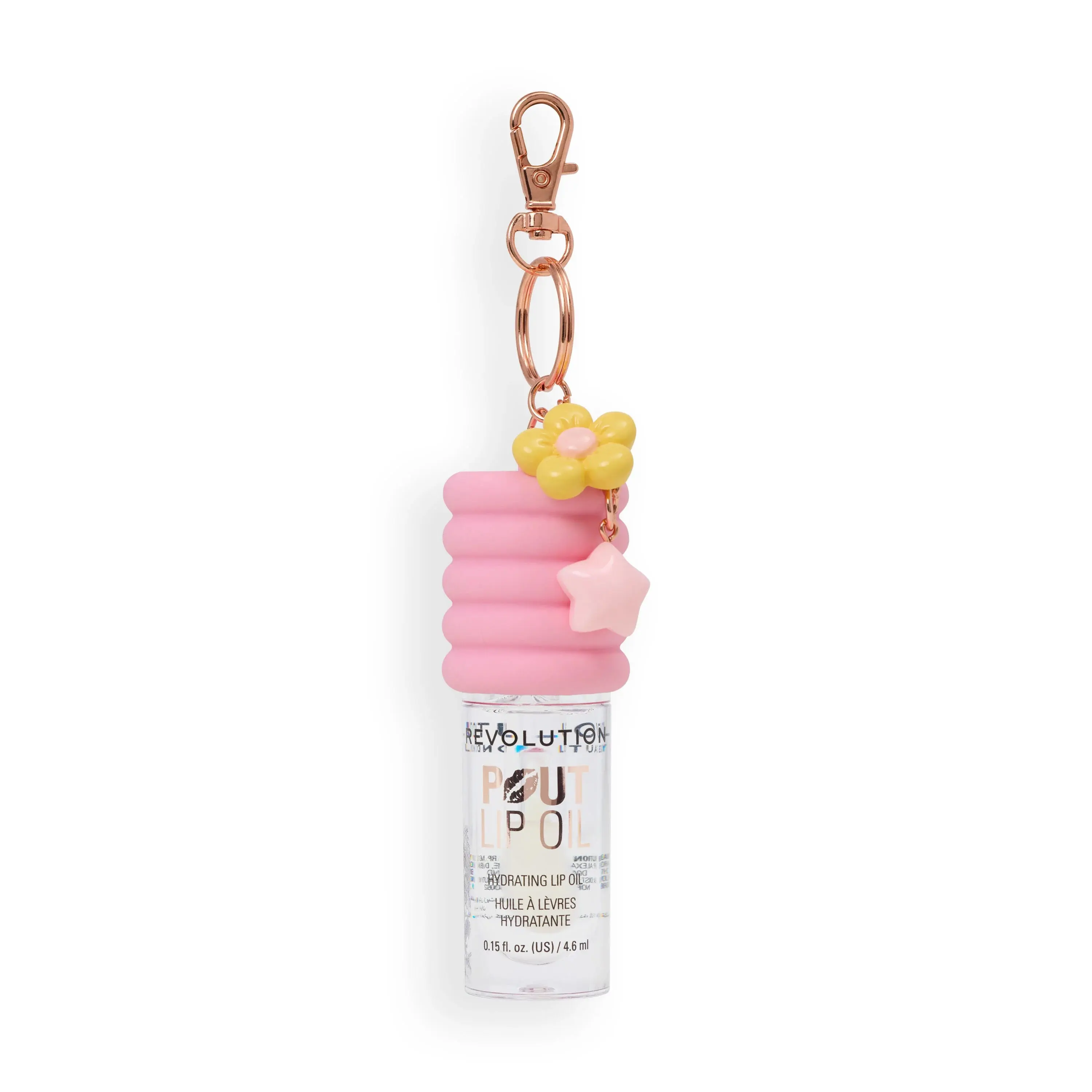 Pout Lip Oil Lychee Clear With Pink Charm - Image 2