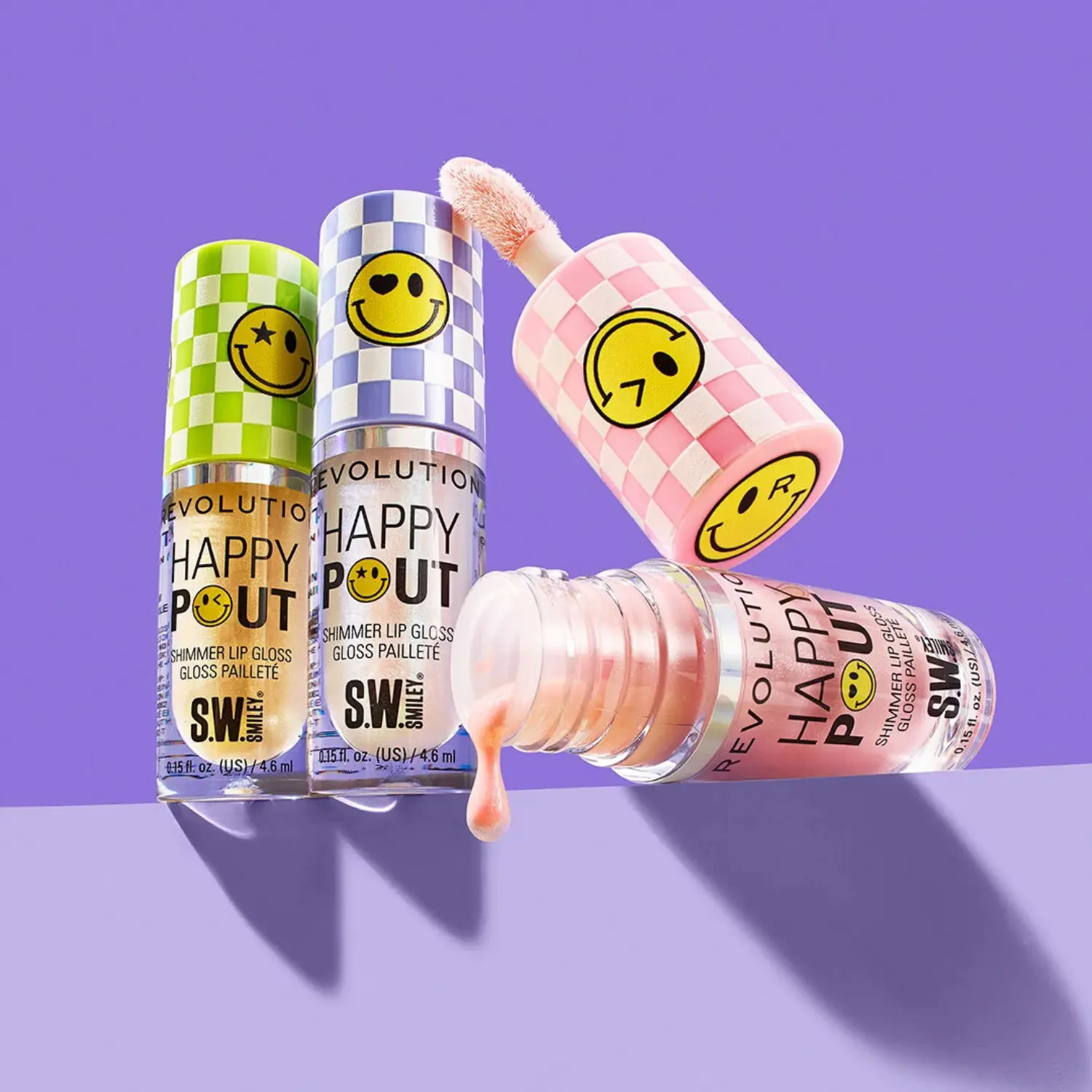 x S.W.Smiley Happy Pout Lip Gloss Sunbeam - Image 4
