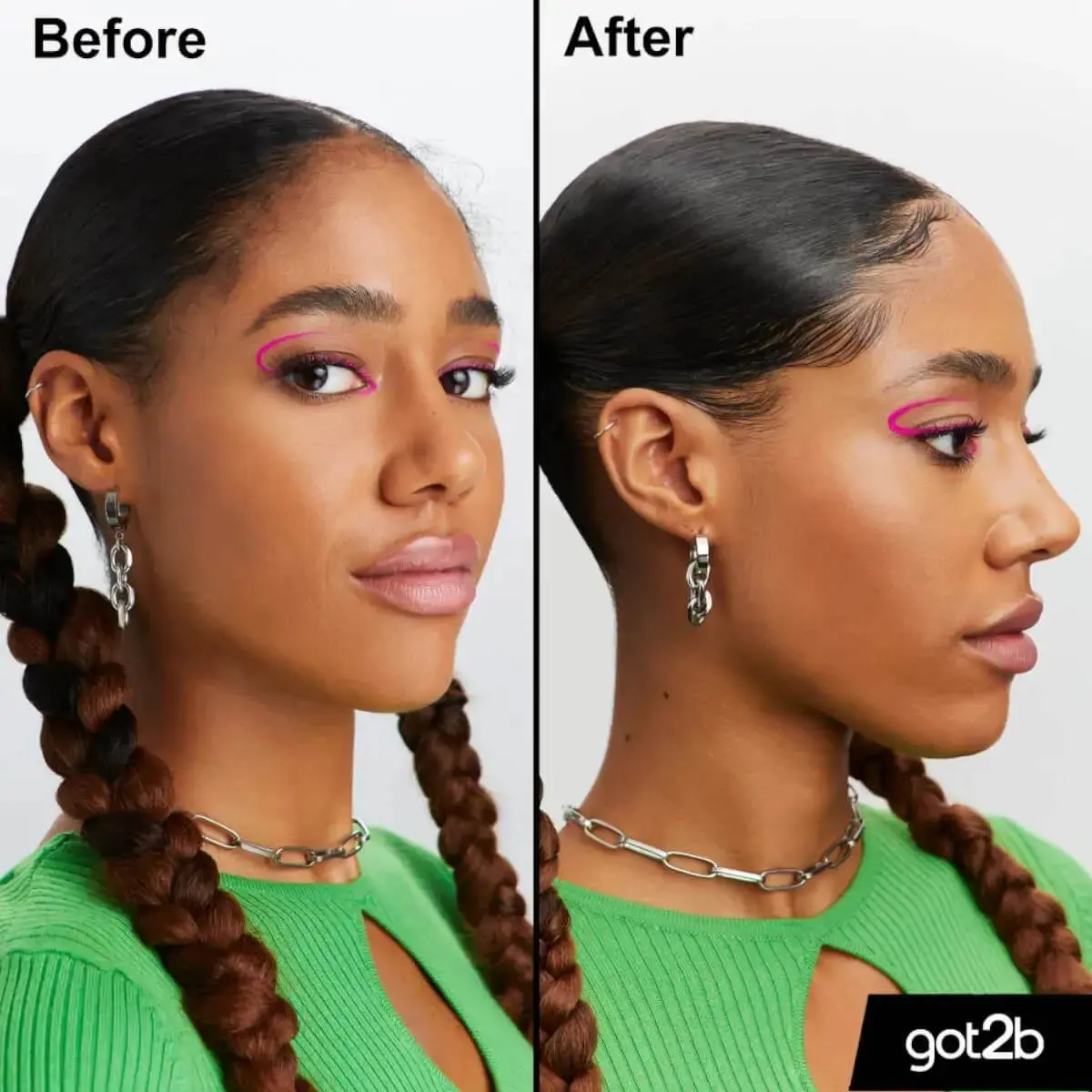 Got2b Glued 4 Brows & Edges Tinted Gel Black - Image 2