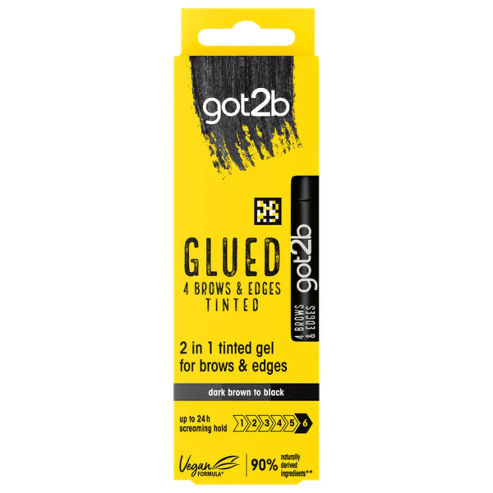 Got2b Glued 4 Brows & Edges Tinted Gel Black - Image 7