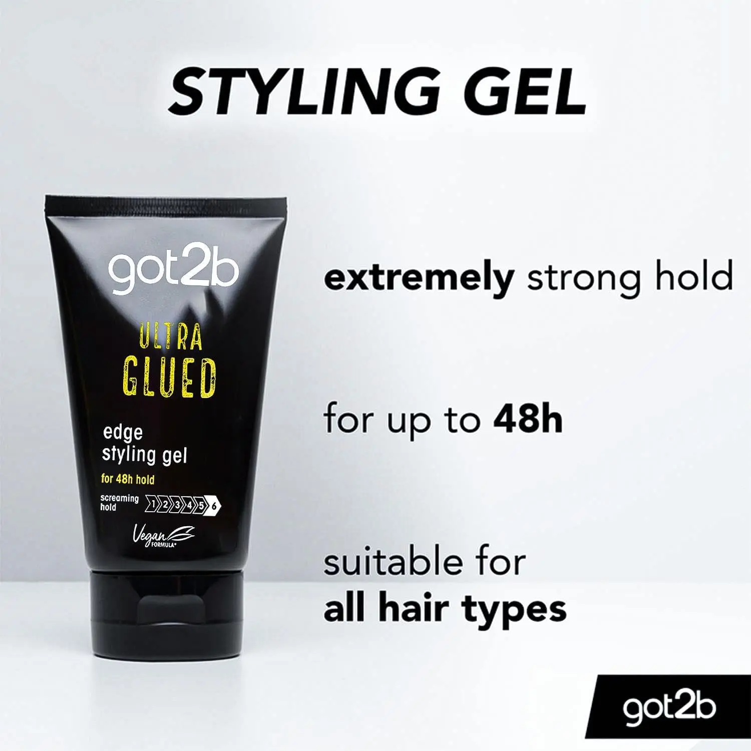 Got2b Ultra Glued Tube Gel Black - Image 2