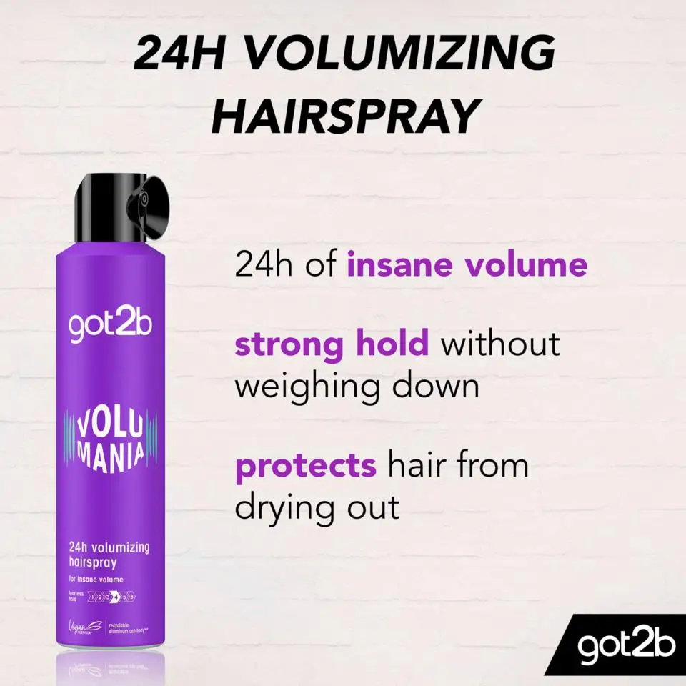 Got2b Volumania 24H Volumizing Hairspray - Image 4