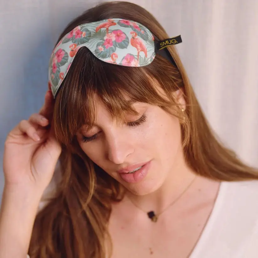 Contoured 3D Blackout Sleep Mask Flamingo - Image 2