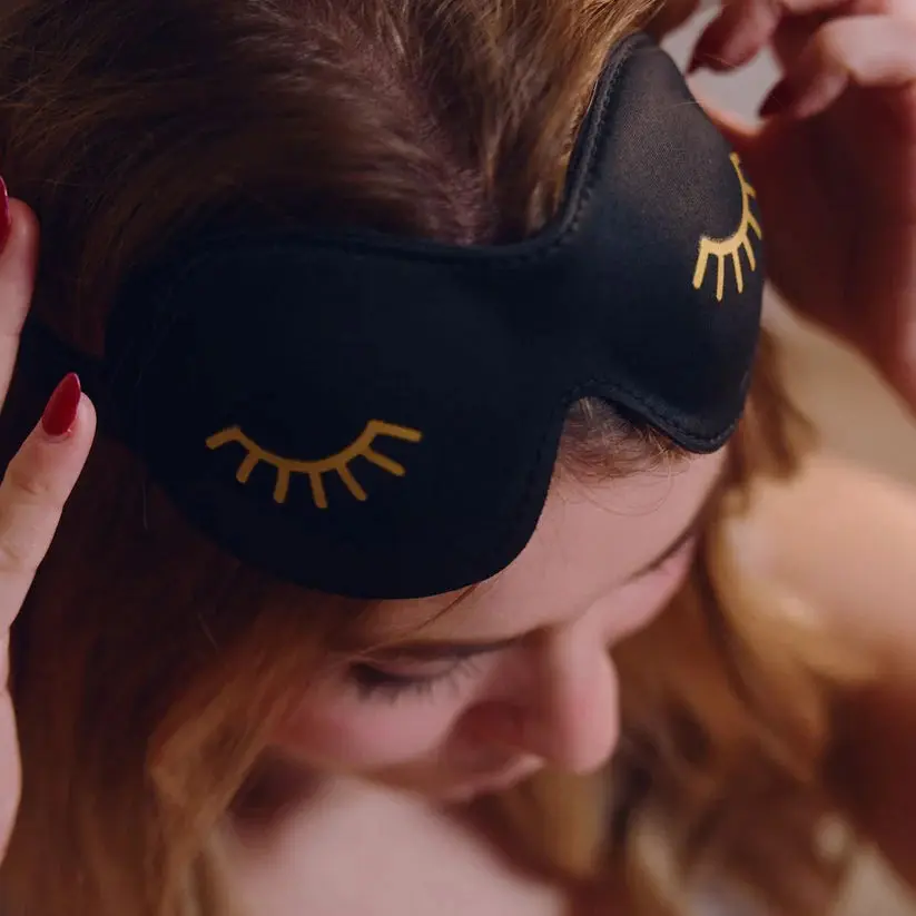 Contoured 3D Blackout Sleep Mask Wink Black - Image 4
