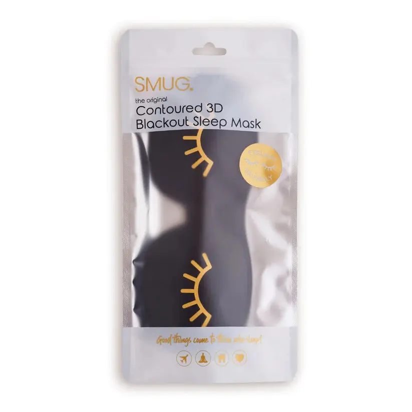 Contoured 3D Blackout Sleep Mask Wink Black - Image 5