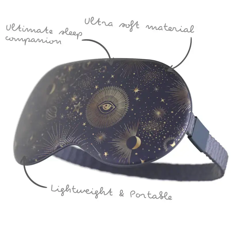 Satin Sleep Mask Blue Celestial - Image 3